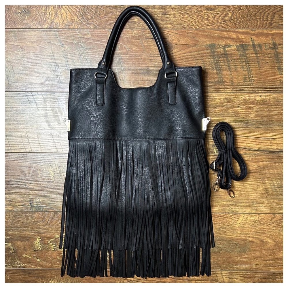 Big Buddha Fringe Hobo Bag - Picture 4 of 9